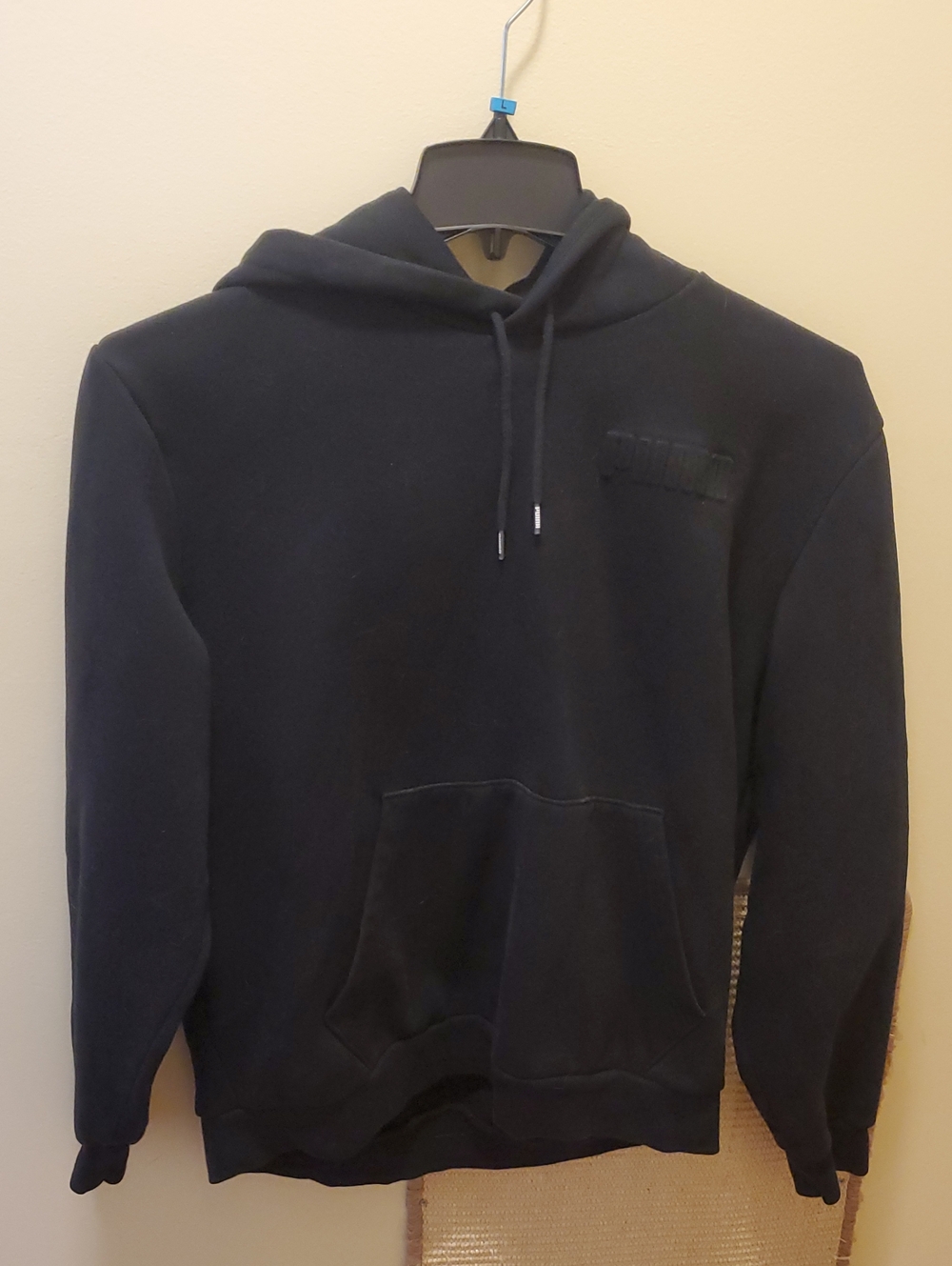 Puma Men's Black Hooded Pullover Sweatshirt